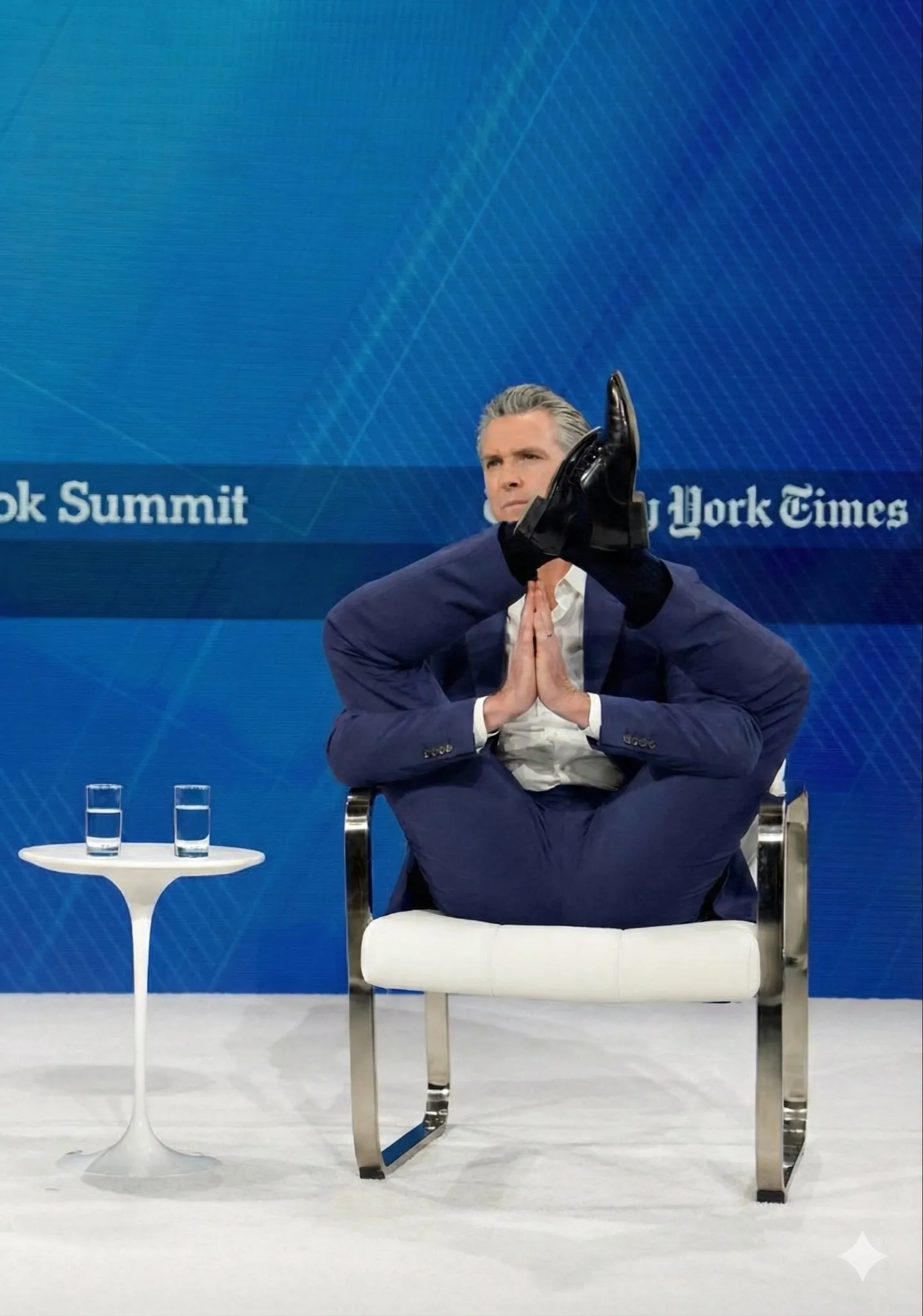 Gavin Newsom visiting a fire-resilient energy site